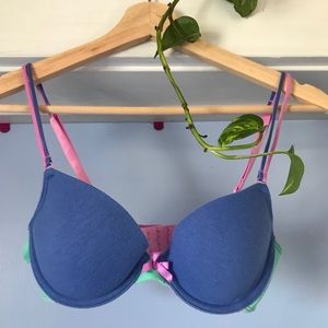 Multi colored bra